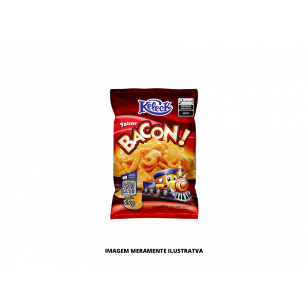 SALGADINHO - KELECK - 55g BACON PELE BCO - CX10